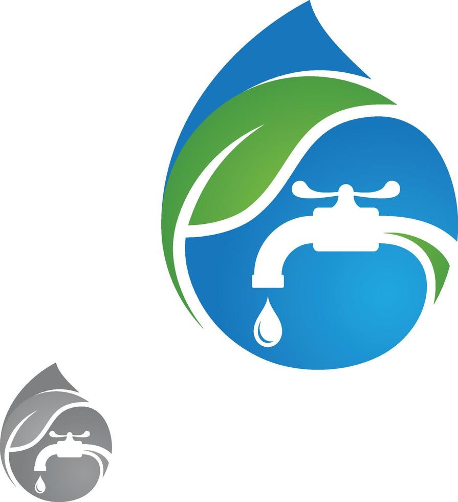 acqua piombatura azienda logo vettore concetto