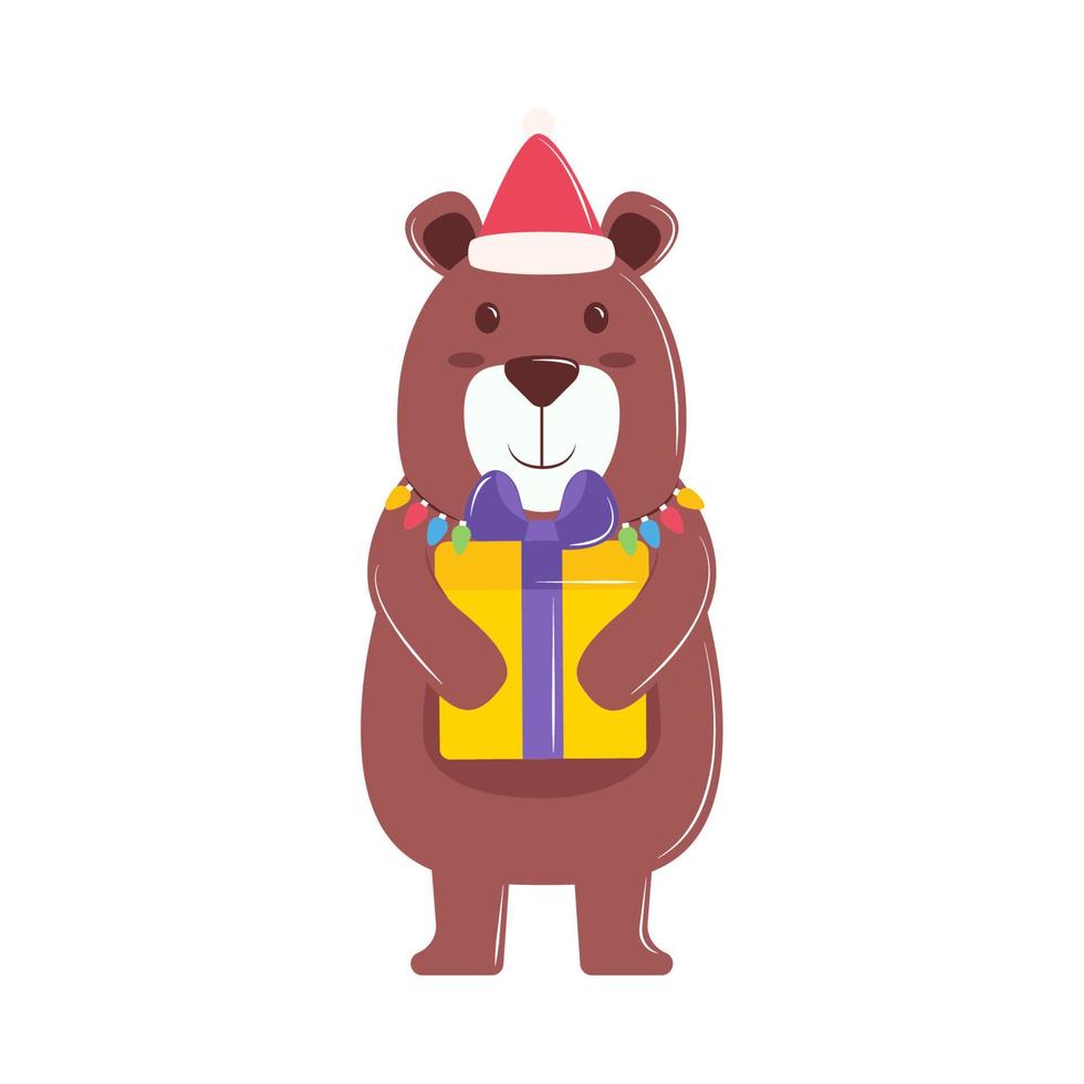 orso Natale personaggio vettore