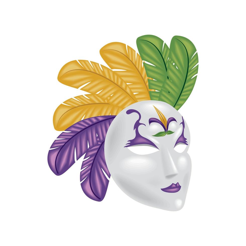 maschera mardi gras vettore