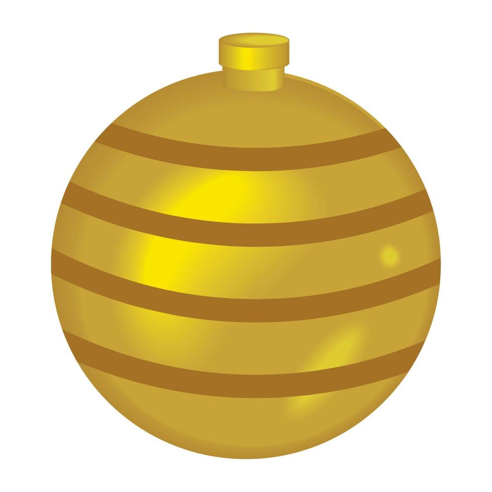 d'oro palla decorazione icona vettore