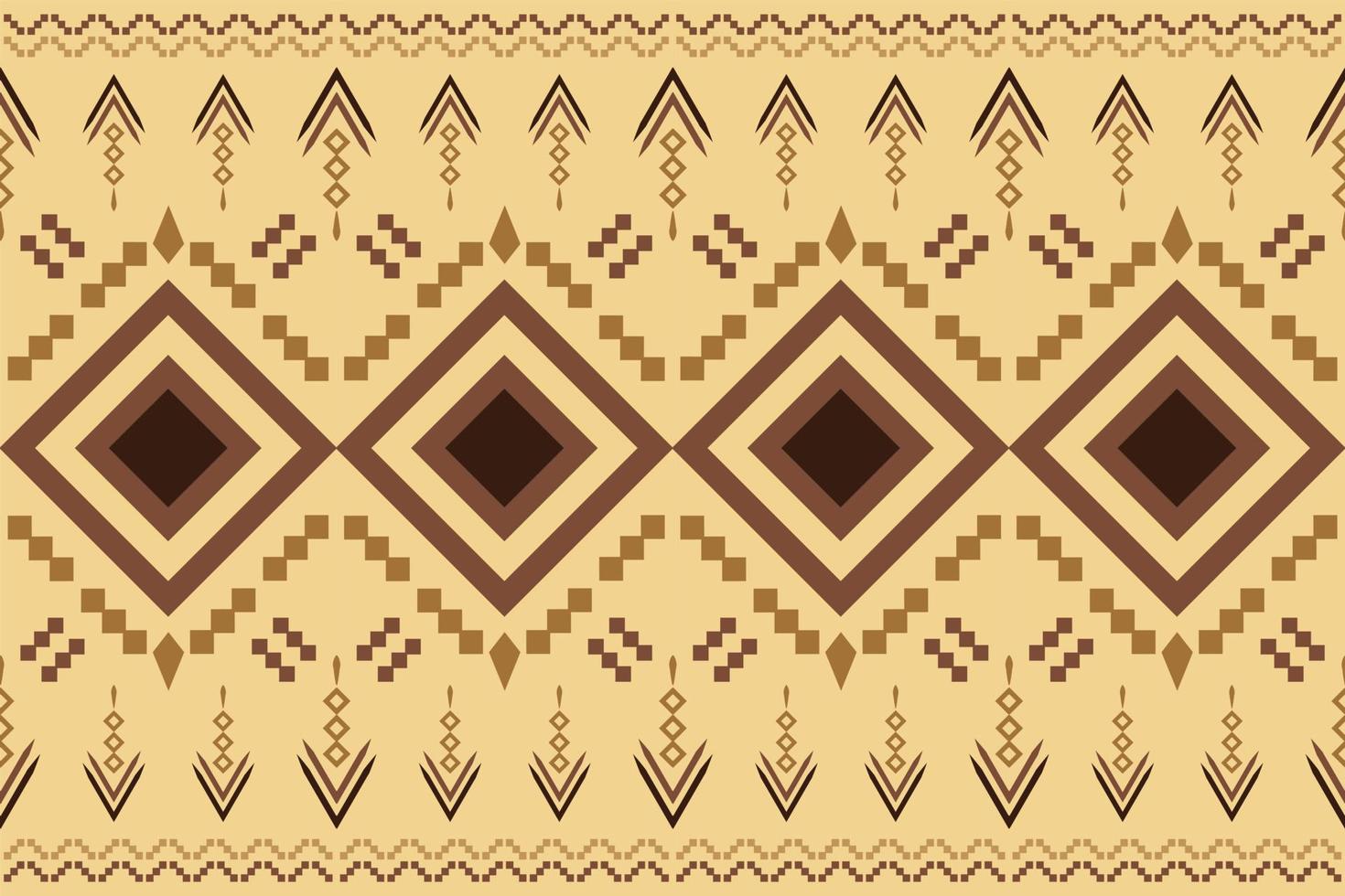 etnico tessuto modello geometrico stile. sarong azteco etnico orientale modello tradizionale bianca Marrone crema sfondo. astratto, vettore, illustrazione. uso per trama, abbigliamento, avvolgimento, decorazione, tappeto. vettore