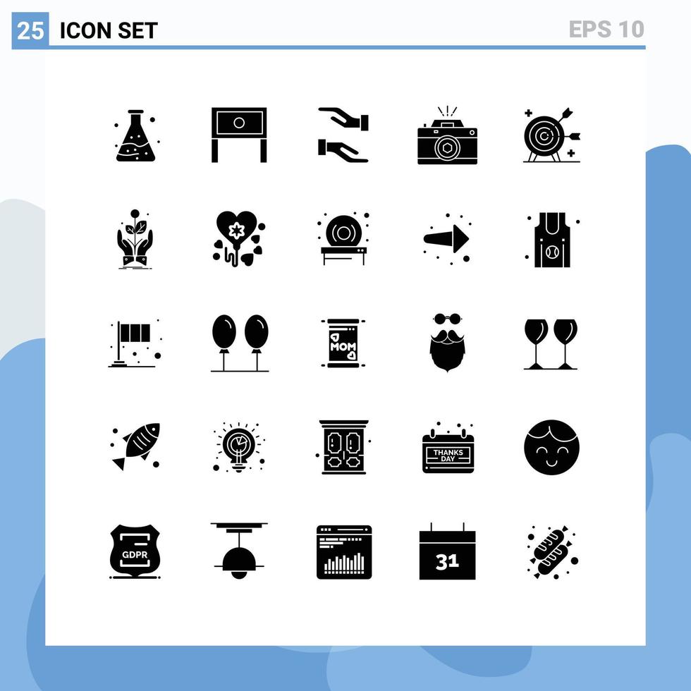impostato di 25 moderno ui icone simboli segni per freccia apertura cura foto fotografia modificabile vettore design elementi