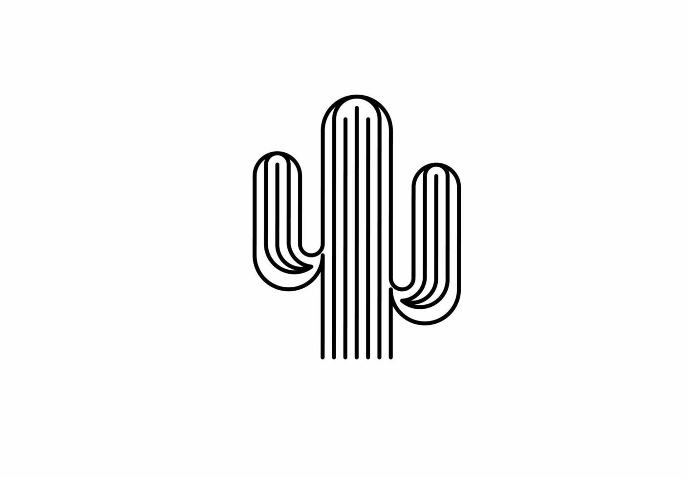 schema cactus logo icona isolato su bianca sfondo vettore