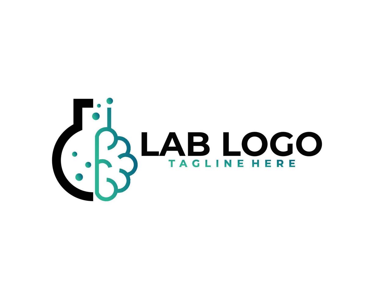 scienza laboratorio logo icona vettore isolato