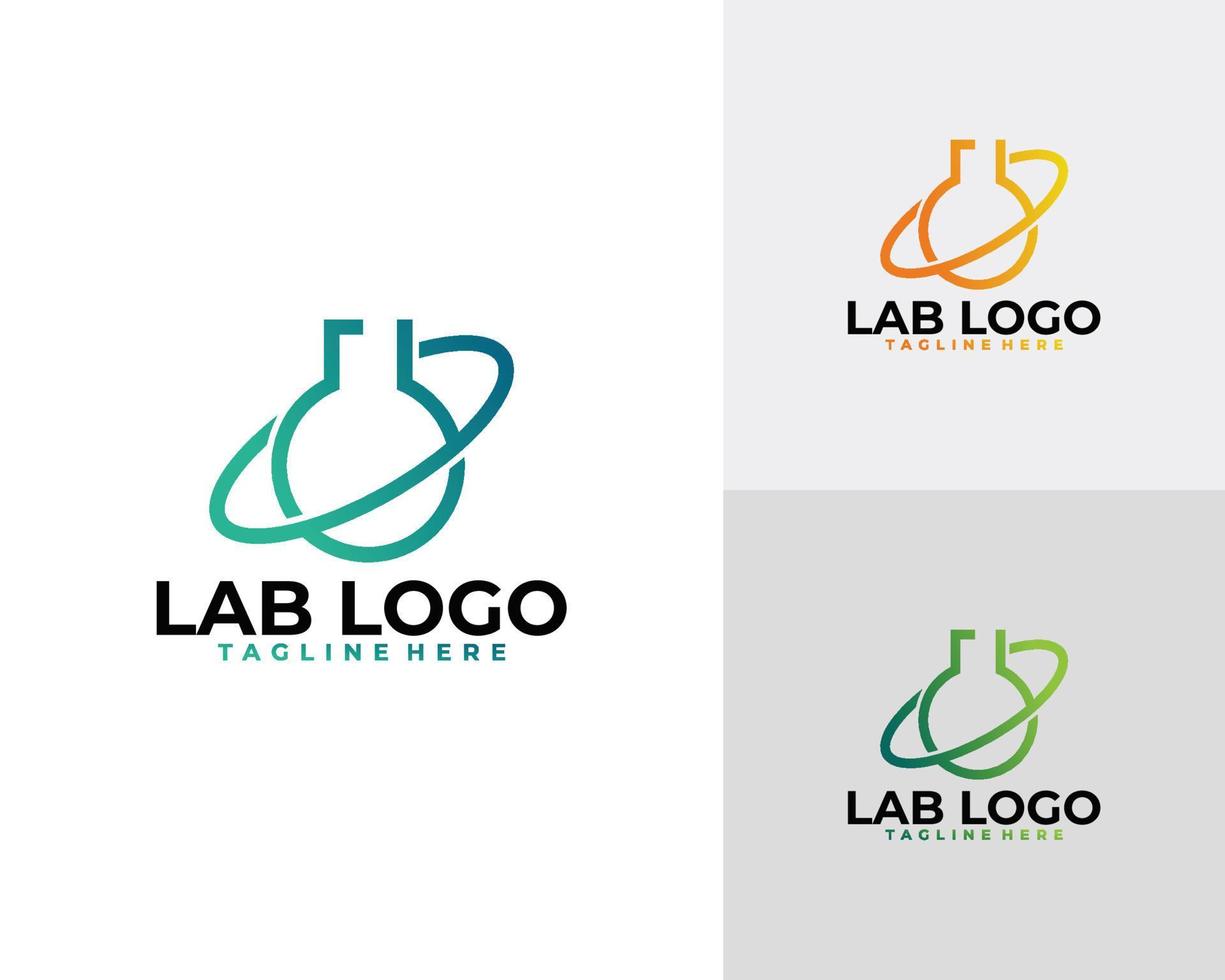 scienza laboratorio logo icona vettore isolato