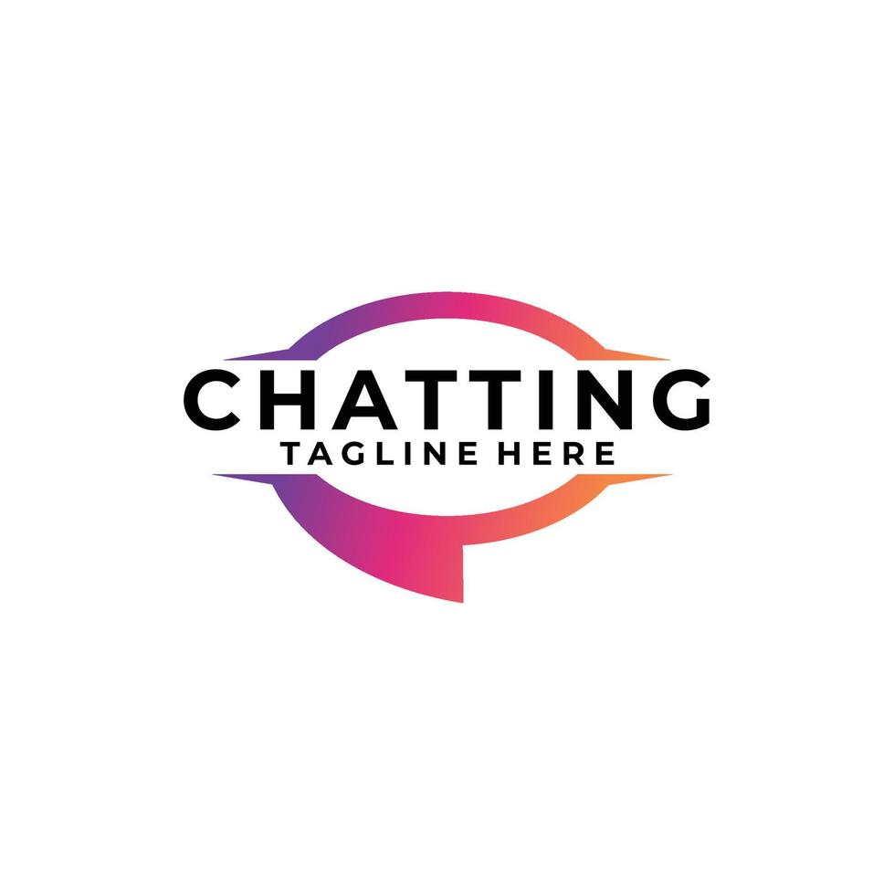 chat logo icona vettore isolato