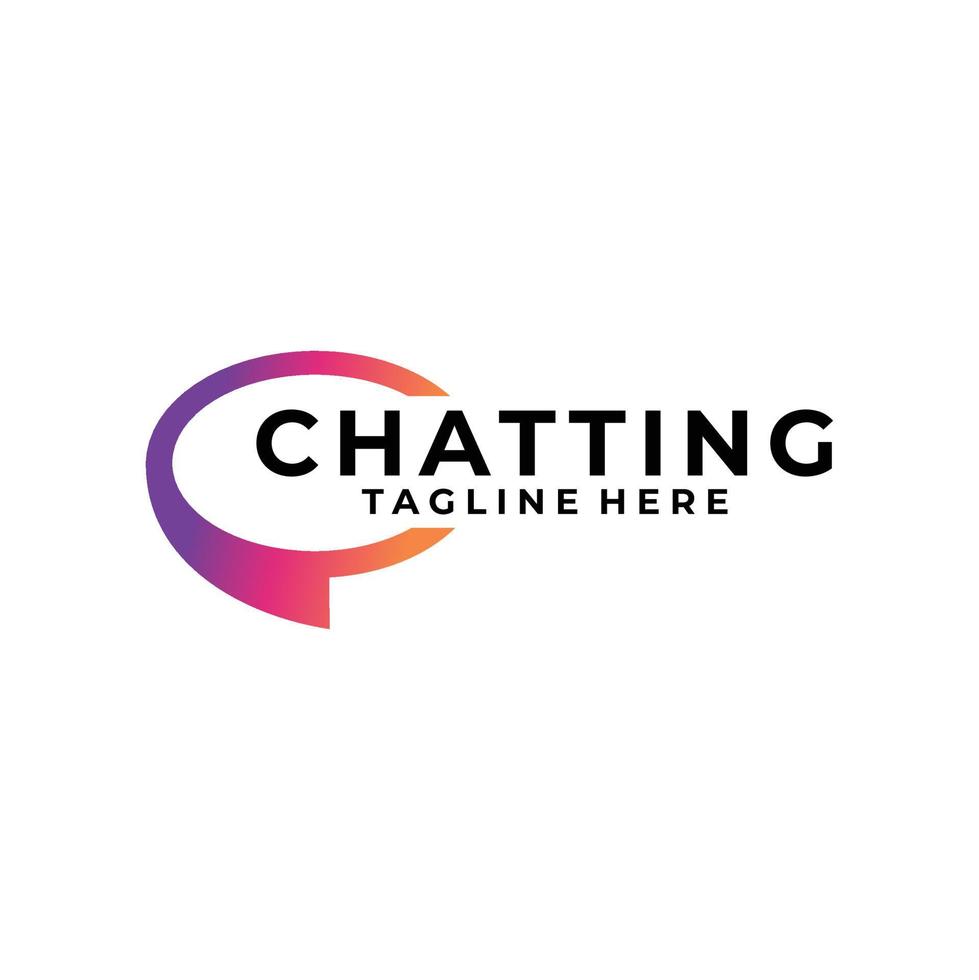 chat logo icona vettore isolato