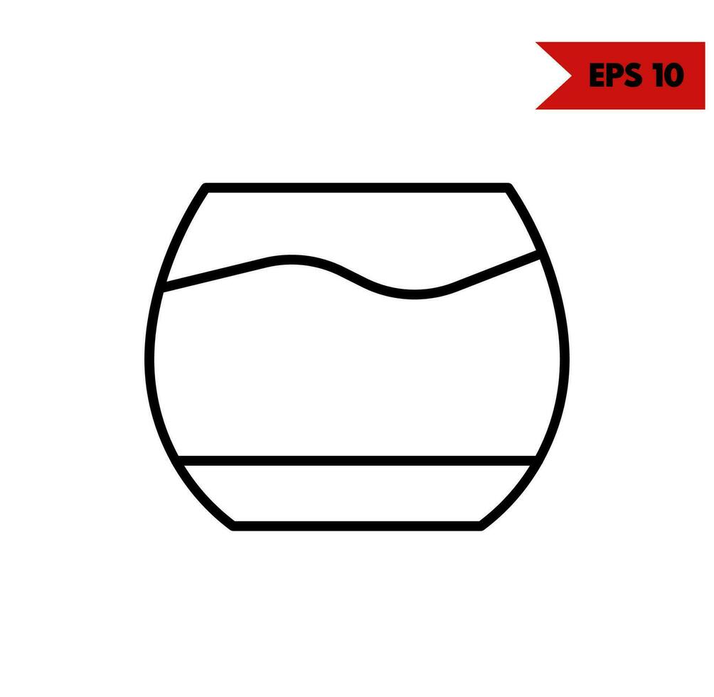illustrazione di bevanda linea icona vettore