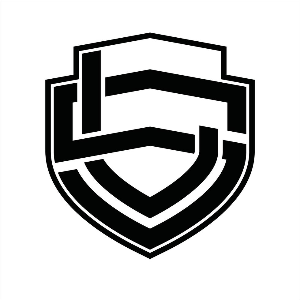 ls logo monogramma Vintage ▾ design modello vettore