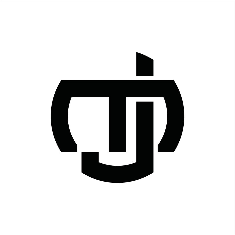 jm logo monogramma design modello vettore