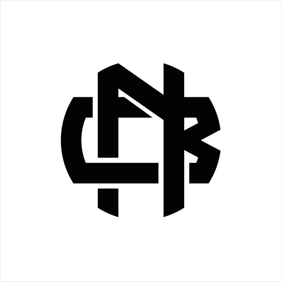 nb logo monogramma design modello vettore