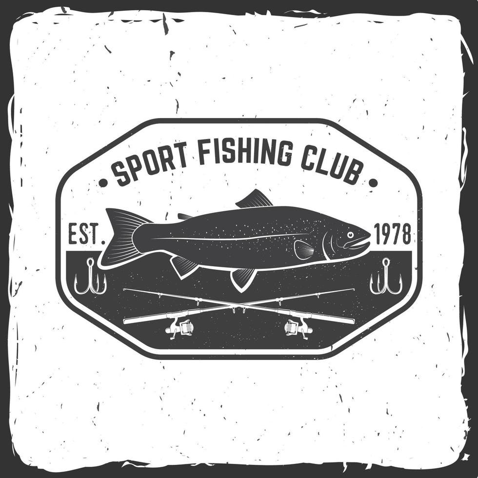 pesca sport club. vettore illustrazione.