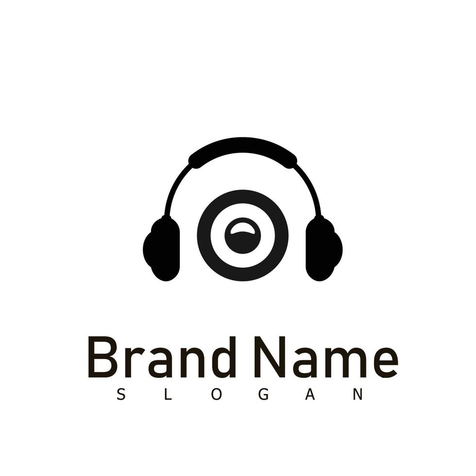 cuffie logo persone musica design simbolo tecnologia Chiacchierare vettore