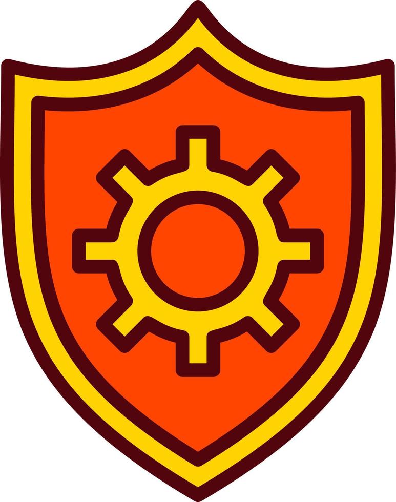 scudo vettore icona