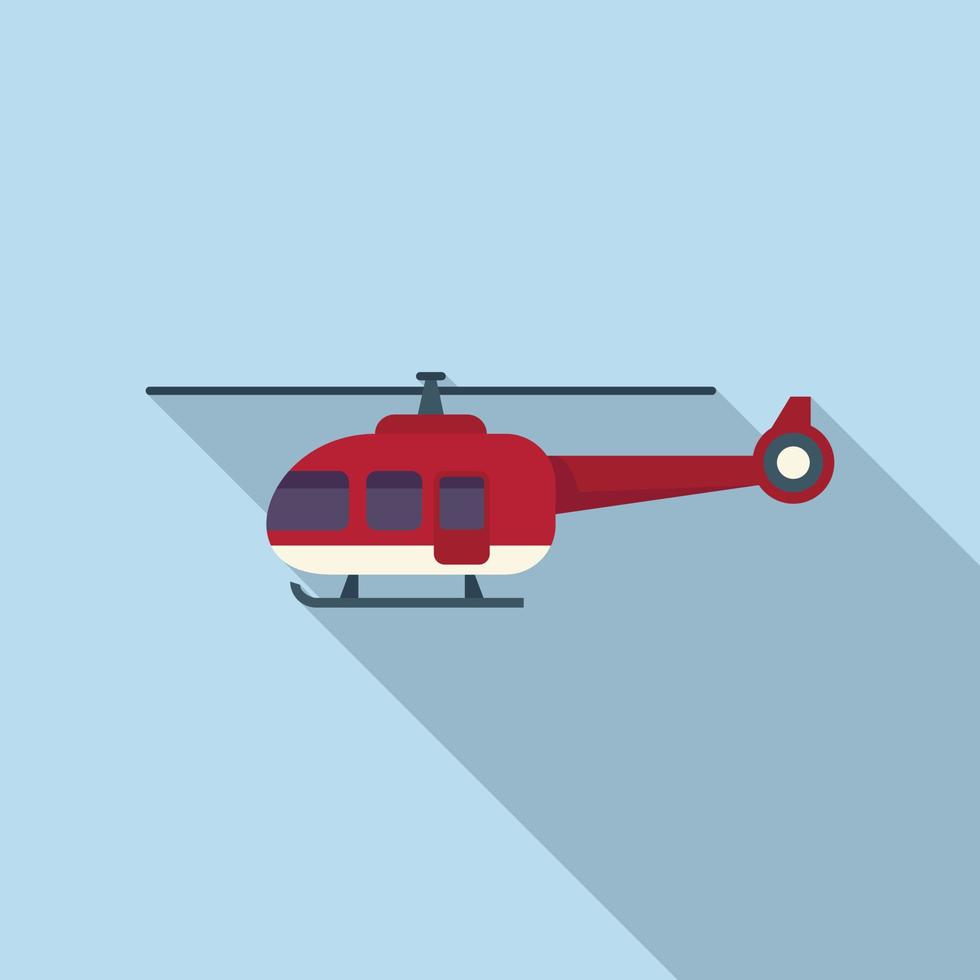 mare salvare elicottero icona piatto vettore. aria trasporto vettore
