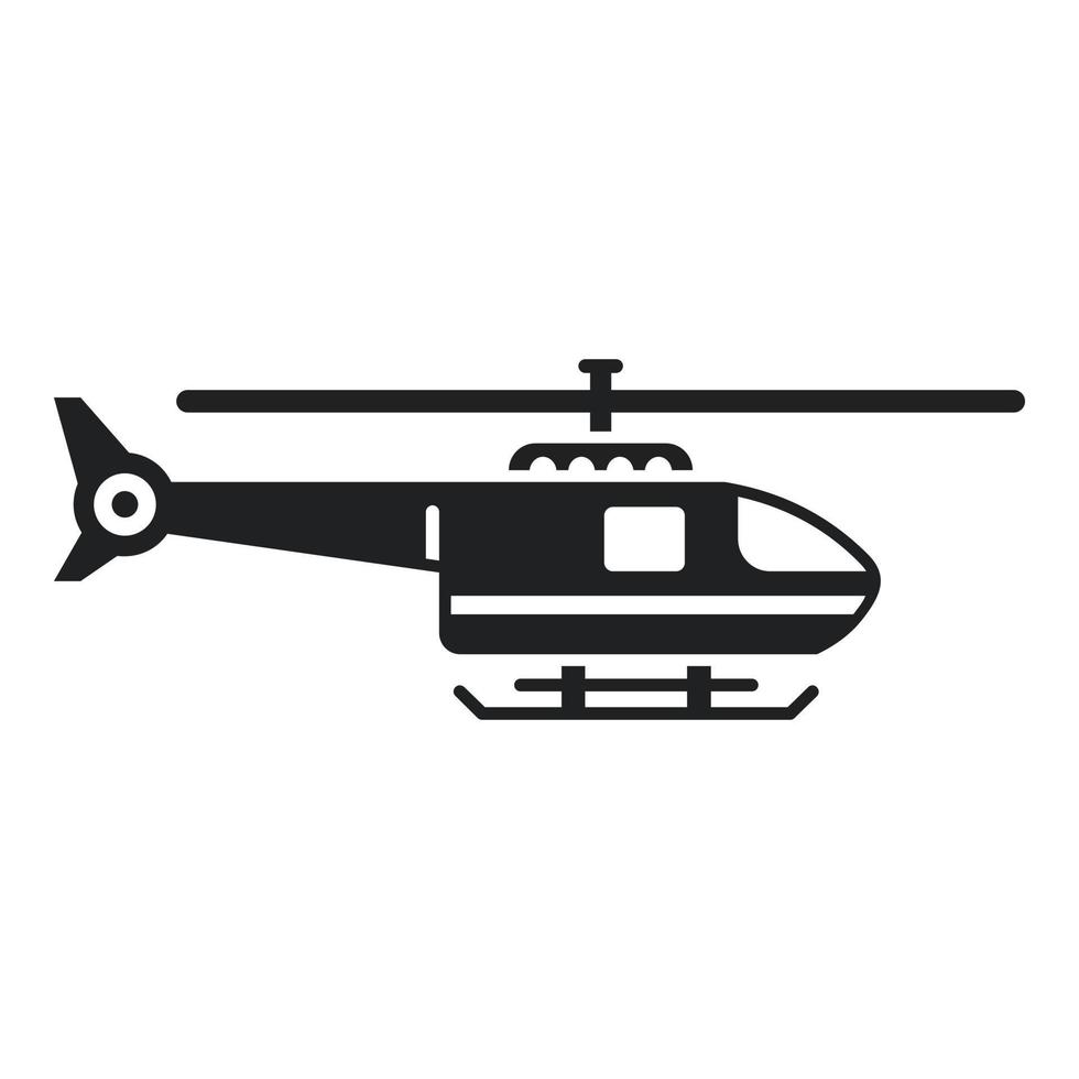 costa salvare elicottero icona semplice vettore. mare guardia vettore