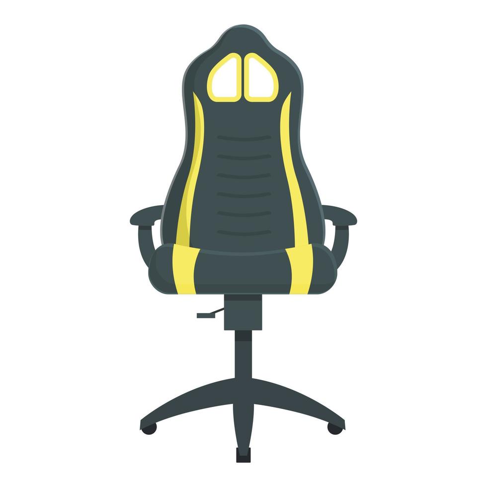 interno gamer sedia icona cartone animato vettore. gamer mobilia vettore