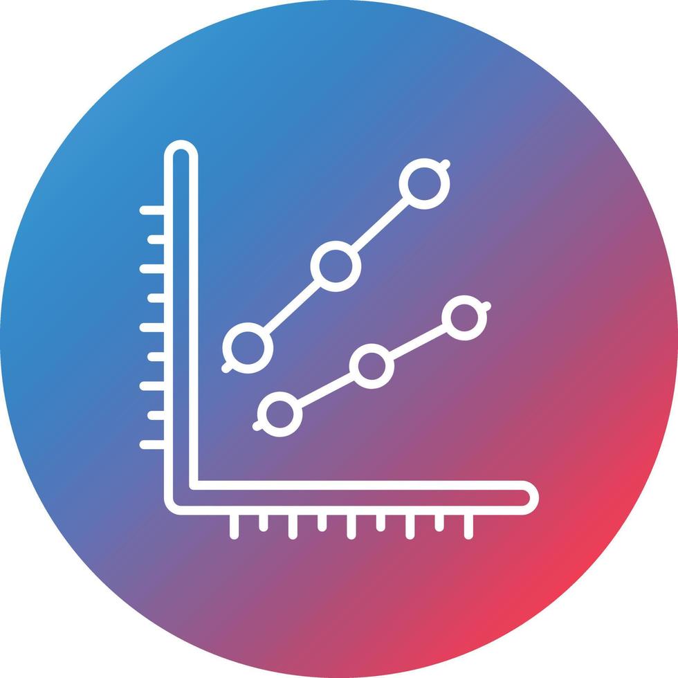 linea grafico linea pendenza cerchio sfondo icona vettore