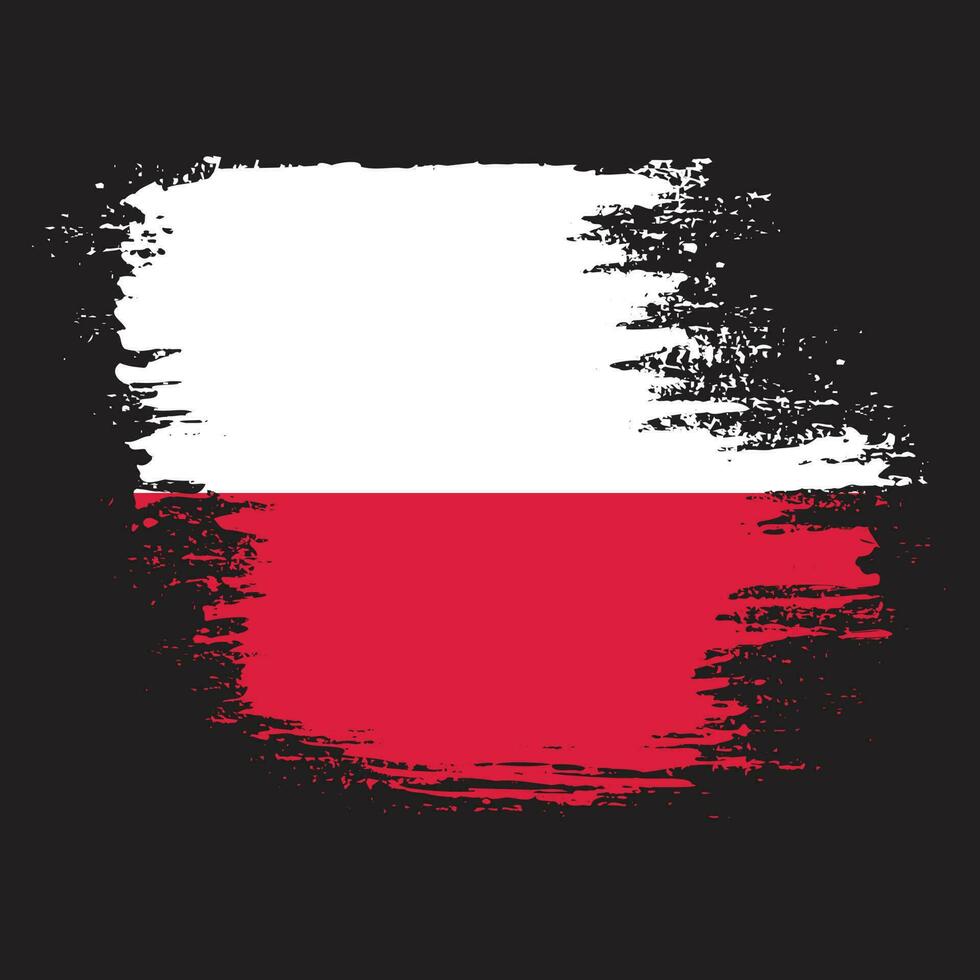 Polonia grunge bandiera vettore