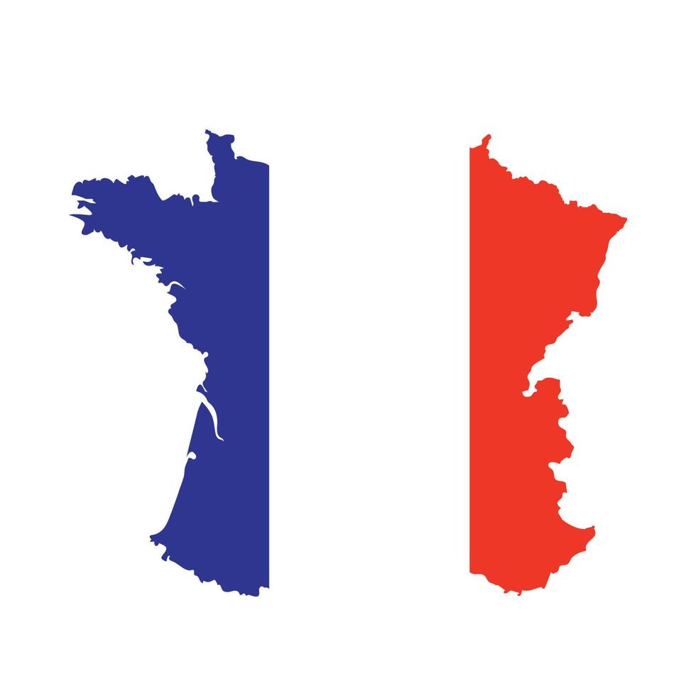 Francia mappa vettoriale