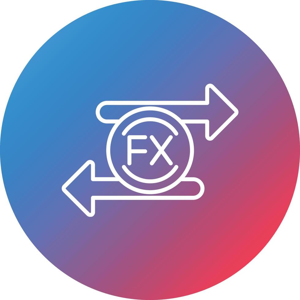 forex linea pendenza cerchio sfondo icona vettore