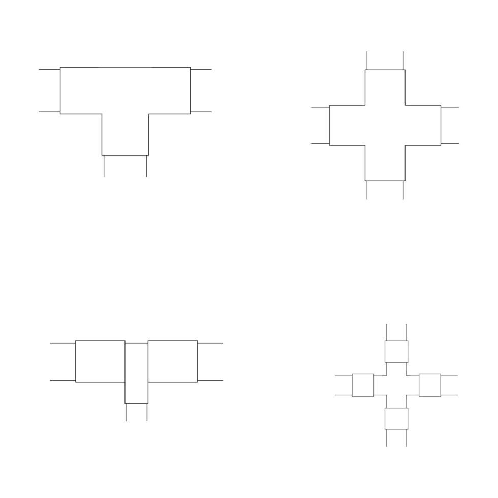 tubo connessione icona illustrazione design vettore