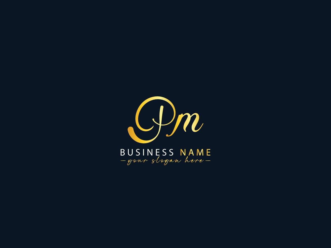 nozze pm firma logo, unico pm logo lettera design vettore