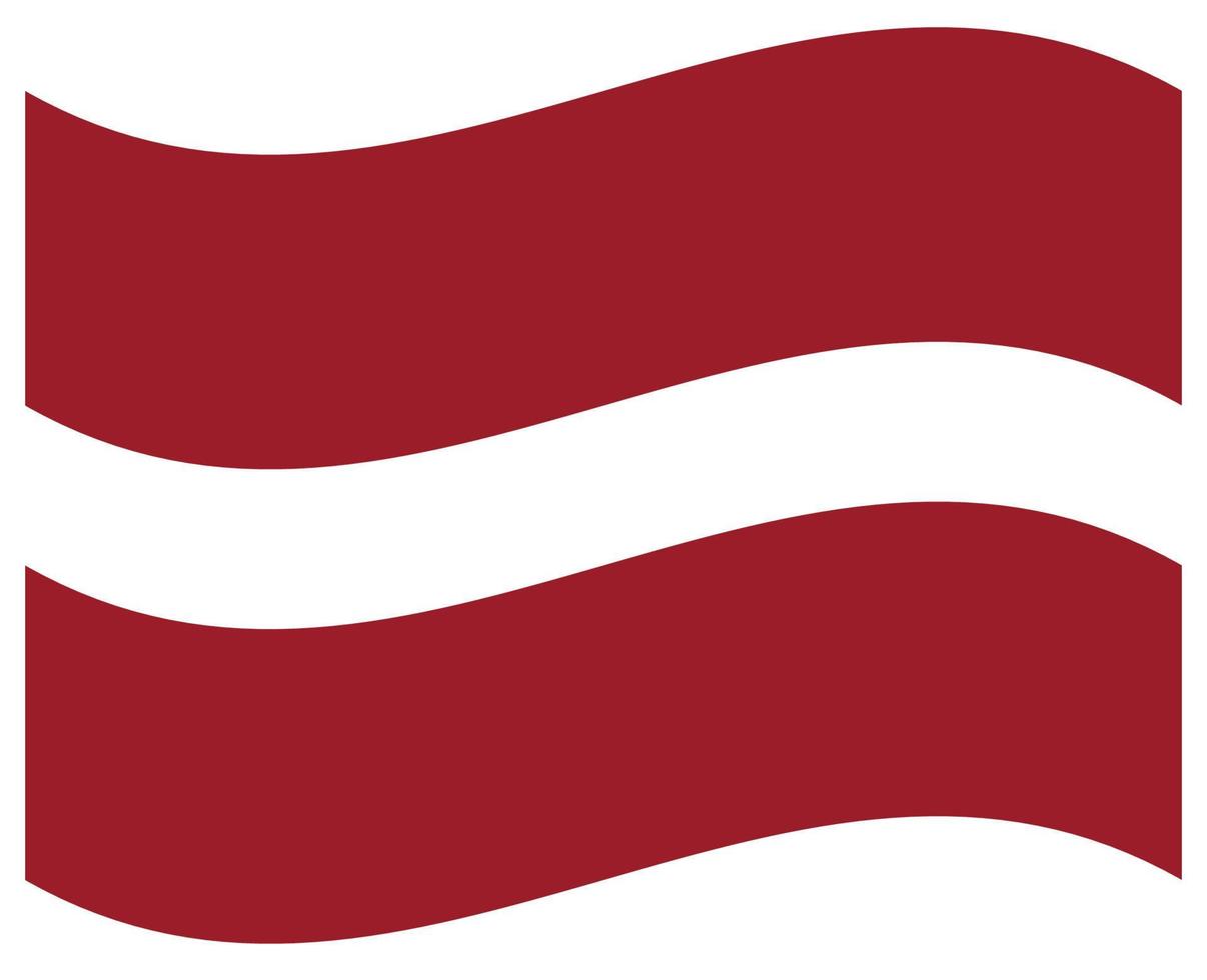 nazionale bandiera di Lettonia - piatto colore icona. vettore