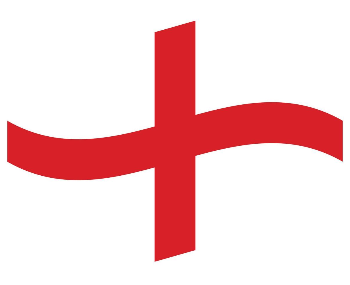 nazionale bandiera di Inghilterra - piatto colore icona. vettore
