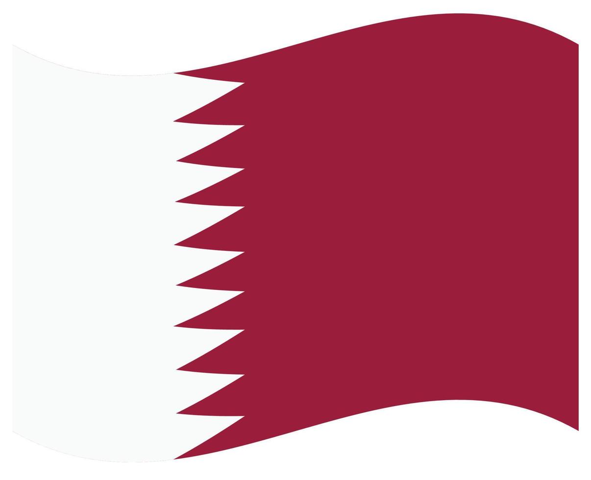 nazionale bandiera di Qatar - piatto colore icona. vettore