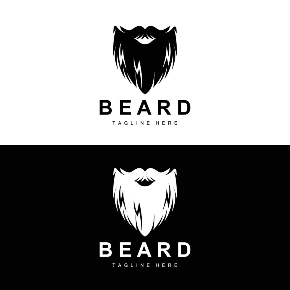barba logo, vettore barbiere, design per maschio aspetto esteriore, barbiere, capelli, moda