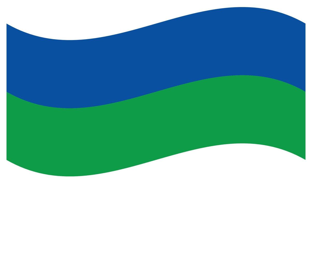 nazionale bandiera di komi - piatto colore icona. vettore