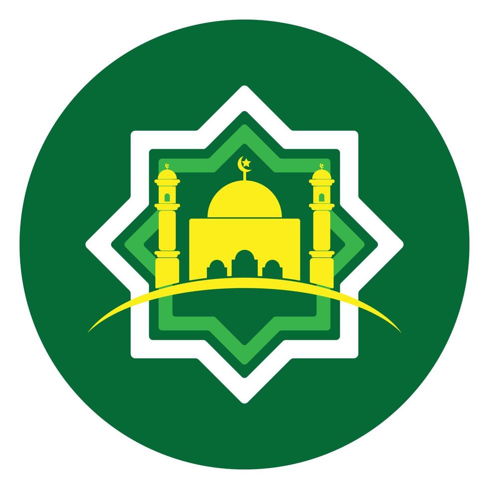 Islam logo piatto icona vettore
