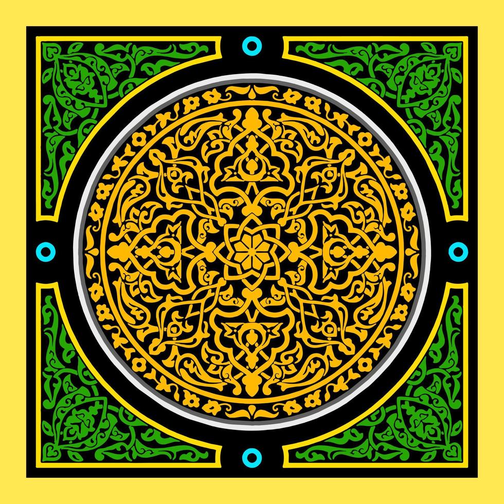 bellissimo floreale lusso islamico mandala sfondo design vettore