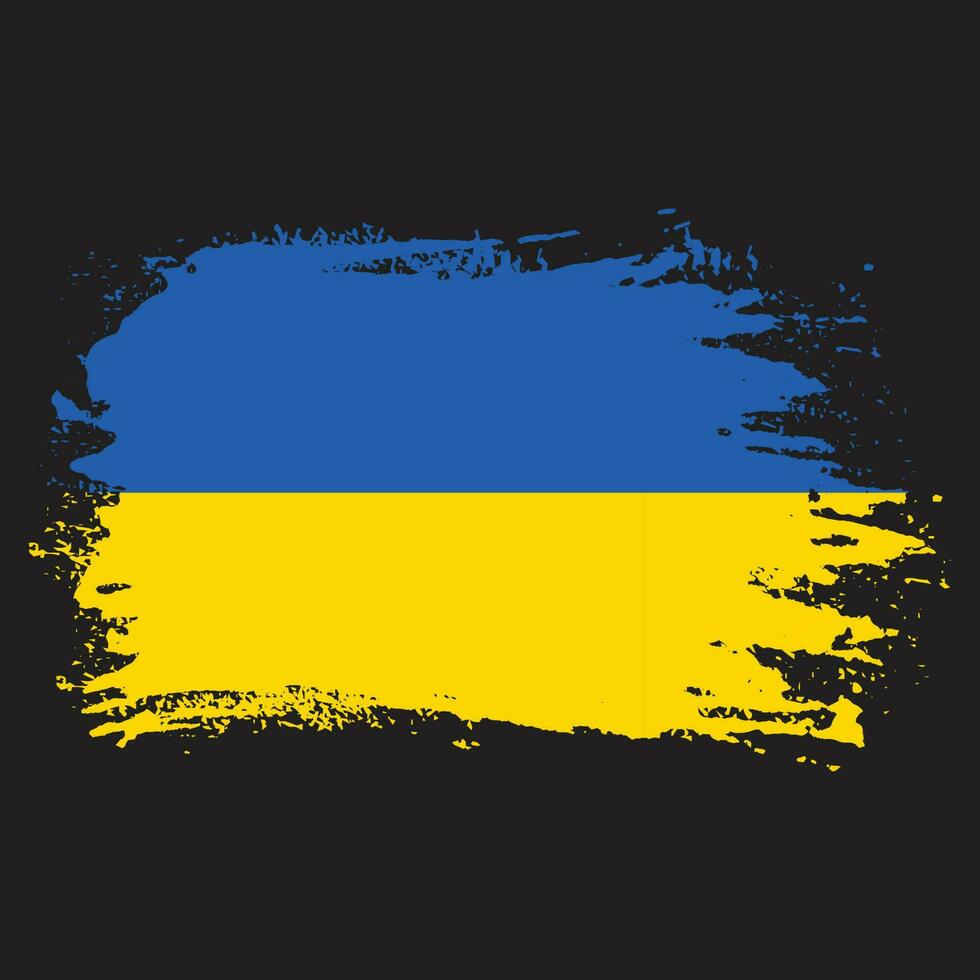 di spessore spazzola ictus Ucraina bandiera vettore