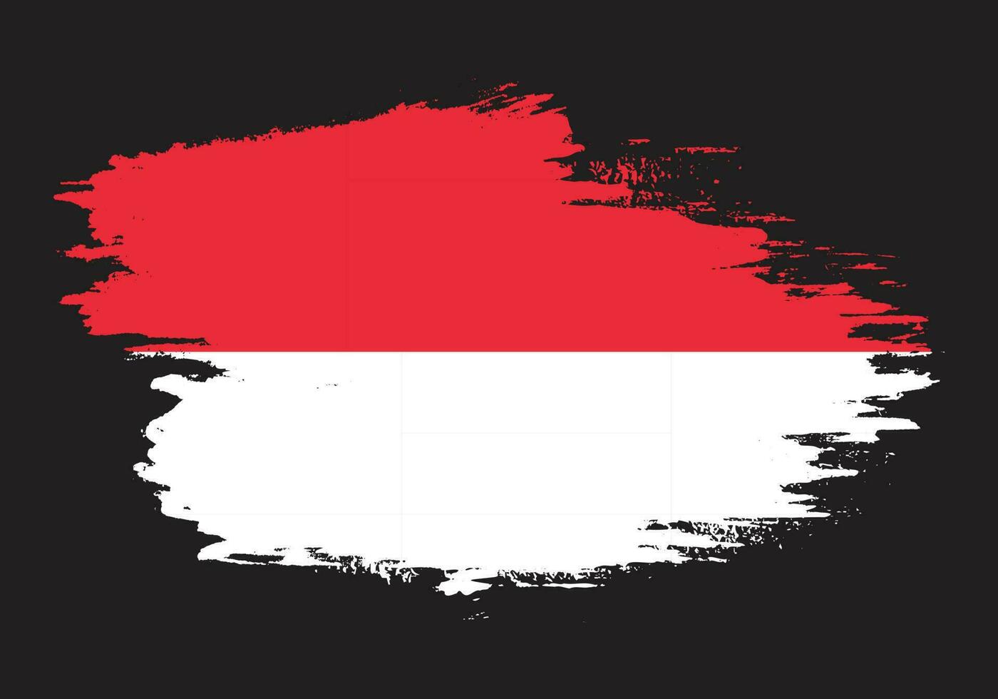 di spessore spazzola ictus Indonesia bandiera vettore