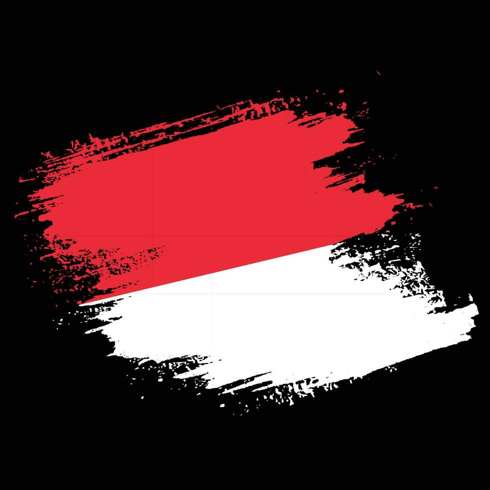 spruzzo Indonesia grunge bandiera vettore