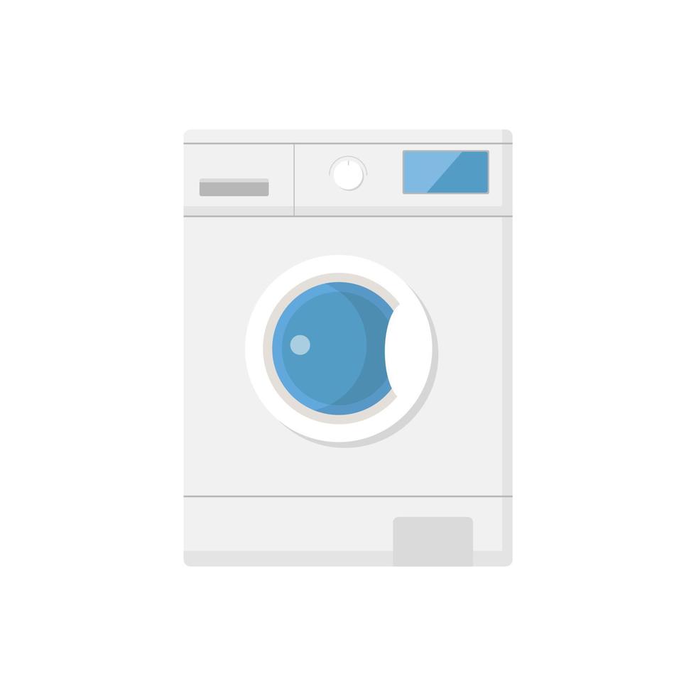lavaggio macchina piatto design vettore illustrazione. lavanderia servizio camera vettore illustrazione.