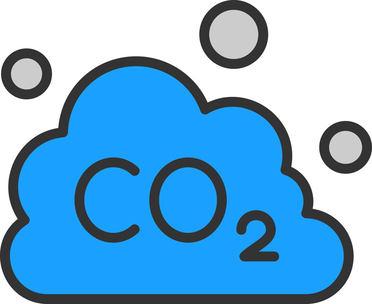 co2 vettore icona design