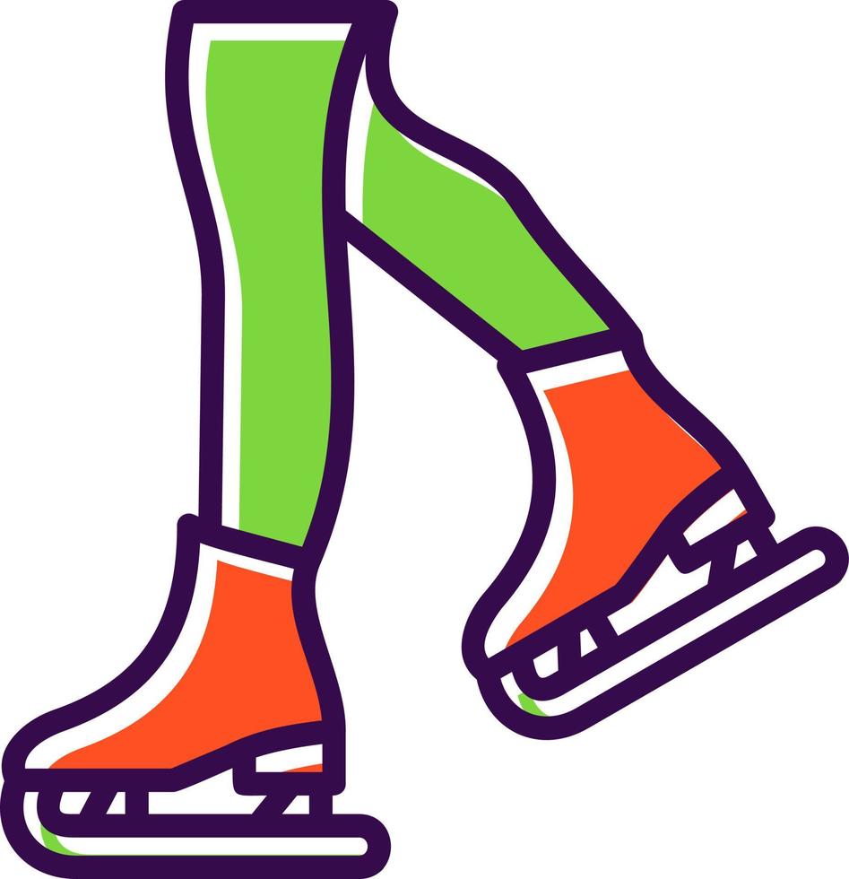 figura pattinando vettore icona design