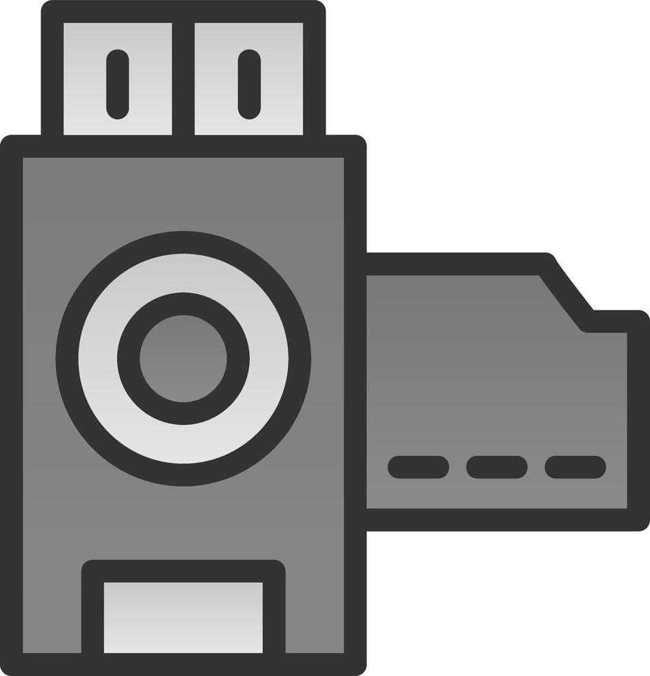telecamera rotolo vettore icona design