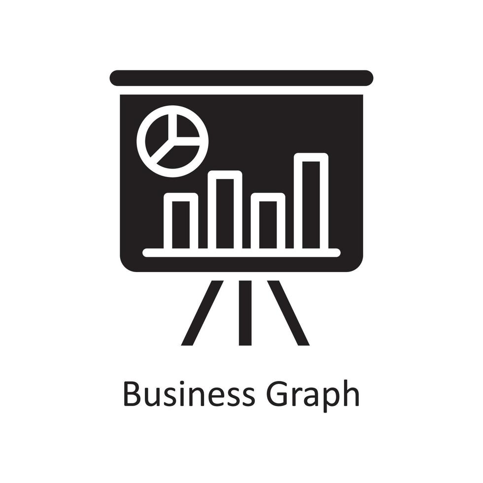 attività commerciale grafico vettore solido icona design illustrazione. attività commerciale e dati gestione simbolo su bianca sfondo eps 10 file