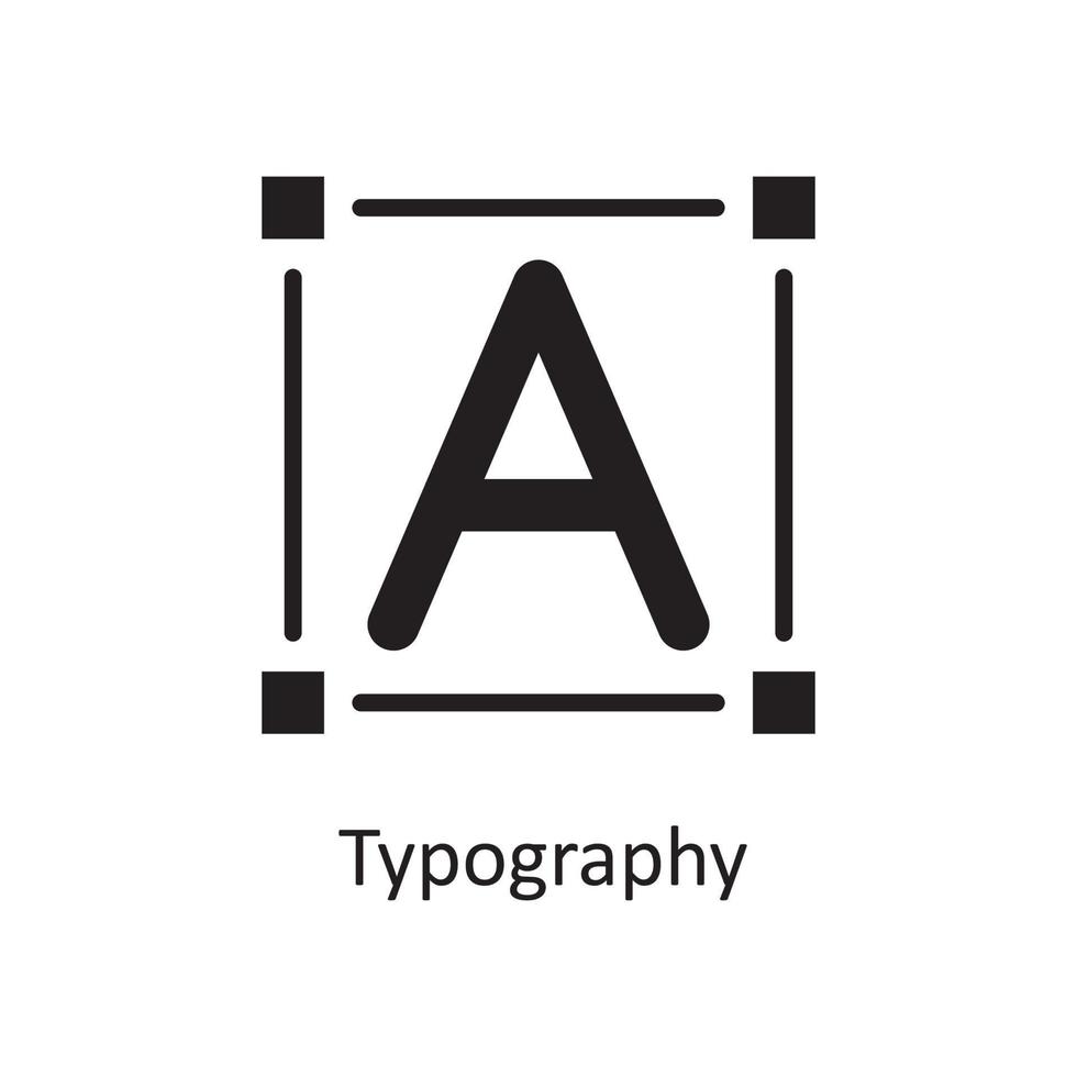 tipografia vettore solido icona design illustrazione. design e sviluppo simbolo su bianca sfondo eps 10 file