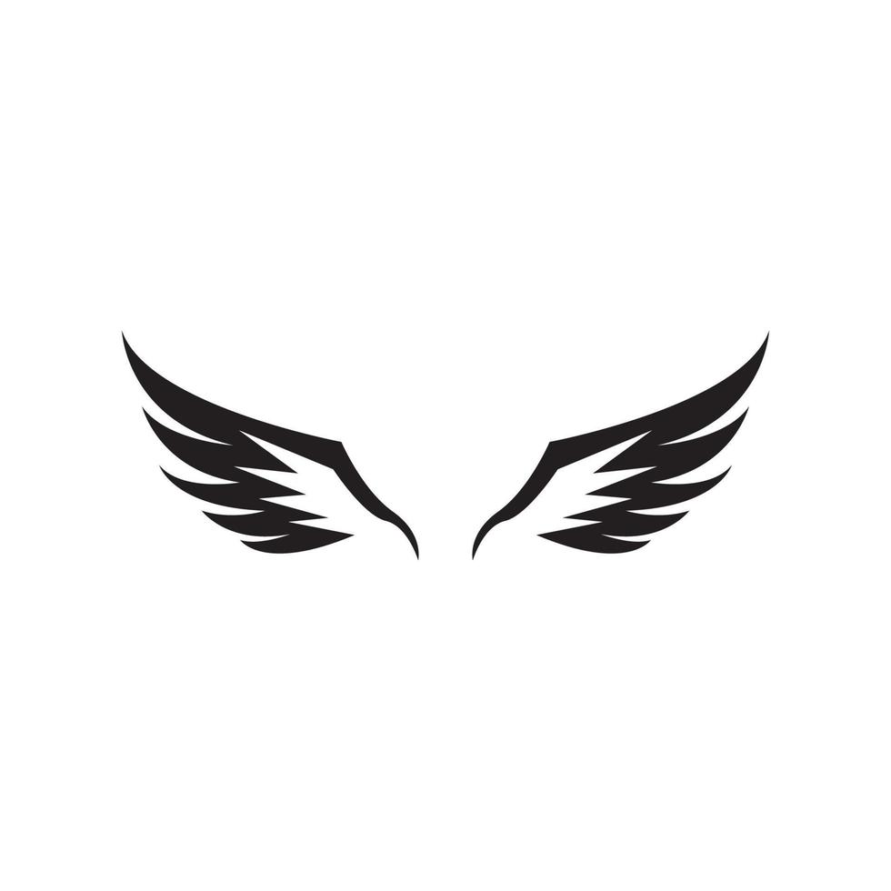 modello di vettore logo ali di uccello