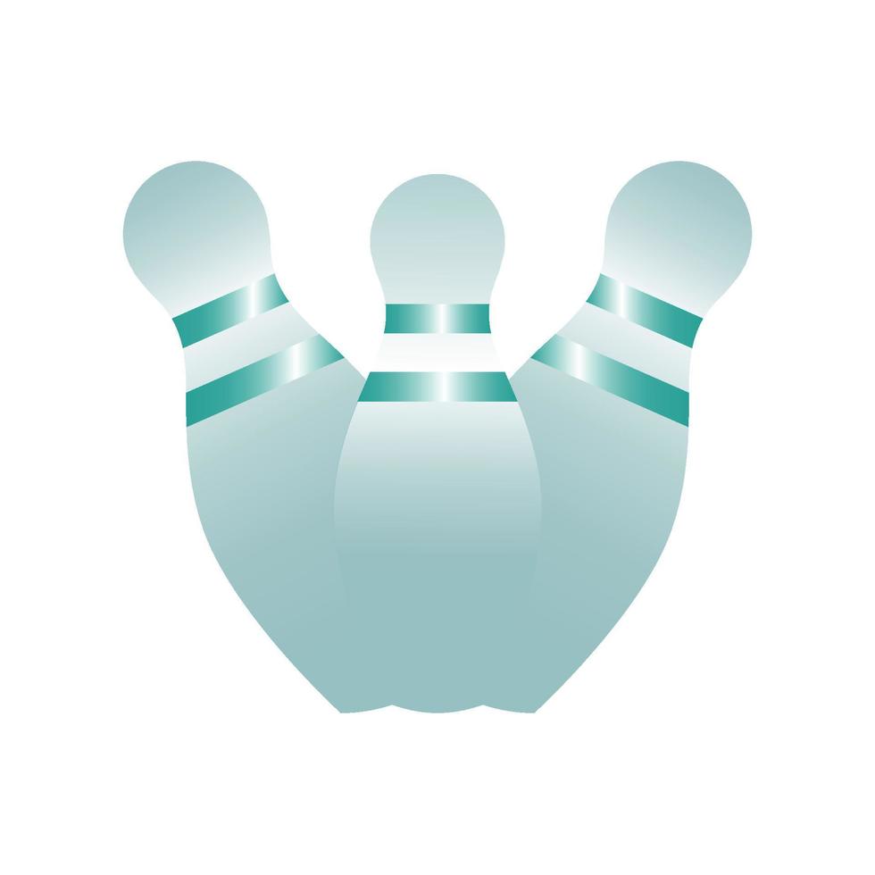 icona del birillo da bowling vettore