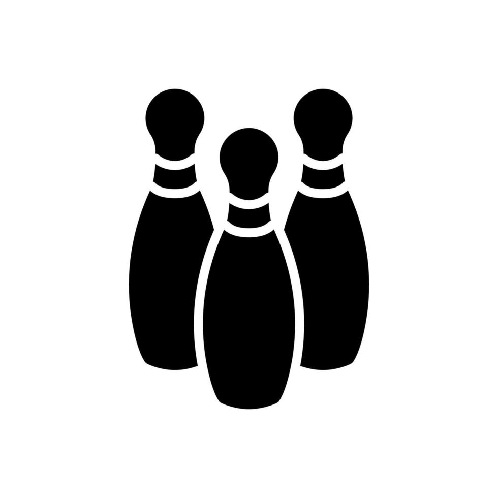icona del birillo da bowling vettore
