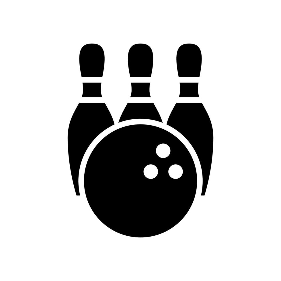 icona della palla da bowling vettore