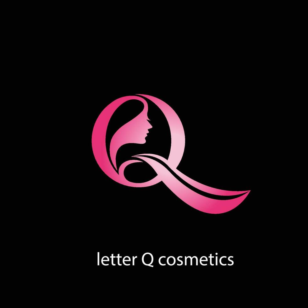 q cosmetici Regina logo-q lettera Regina cosmetici logo modello vettore