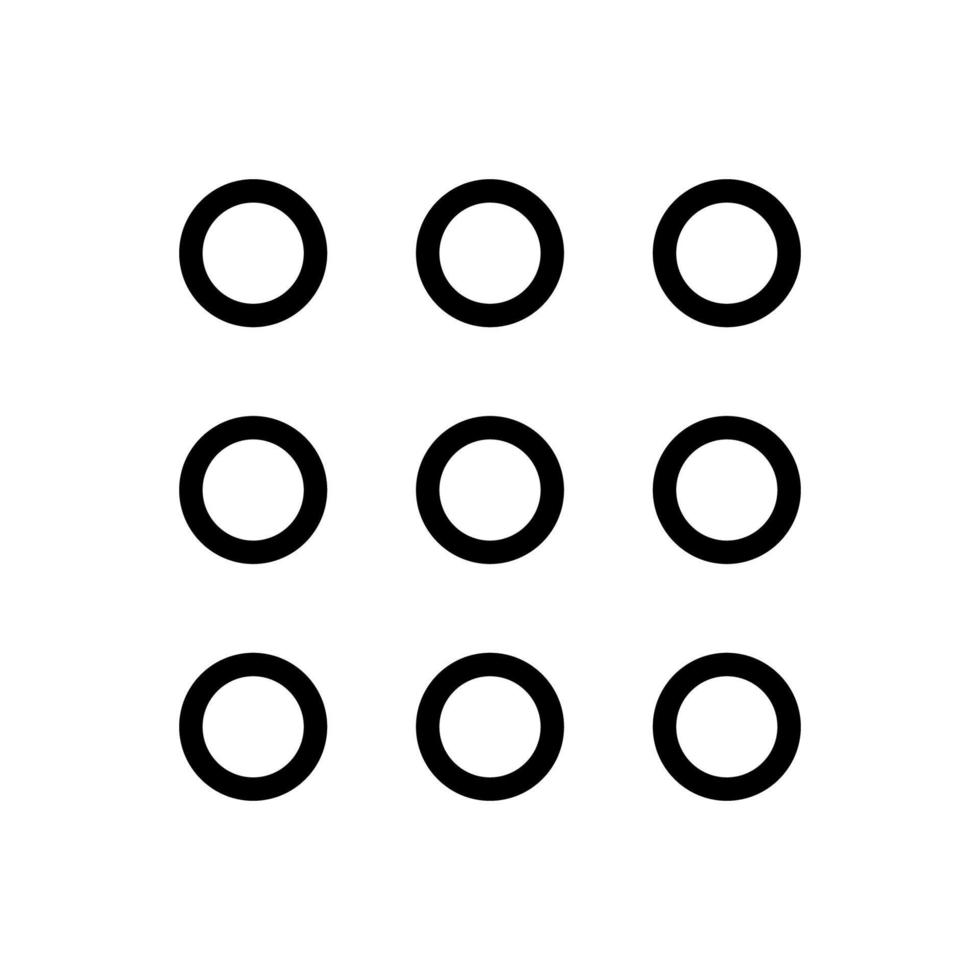 applicazioni icona linea isolato su bianca sfondo. nero piatto magro icona su moderno schema stile. lineare simbolo e modificabile ictus. semplice e pixel Perfetto ictus vettore illustrazione.