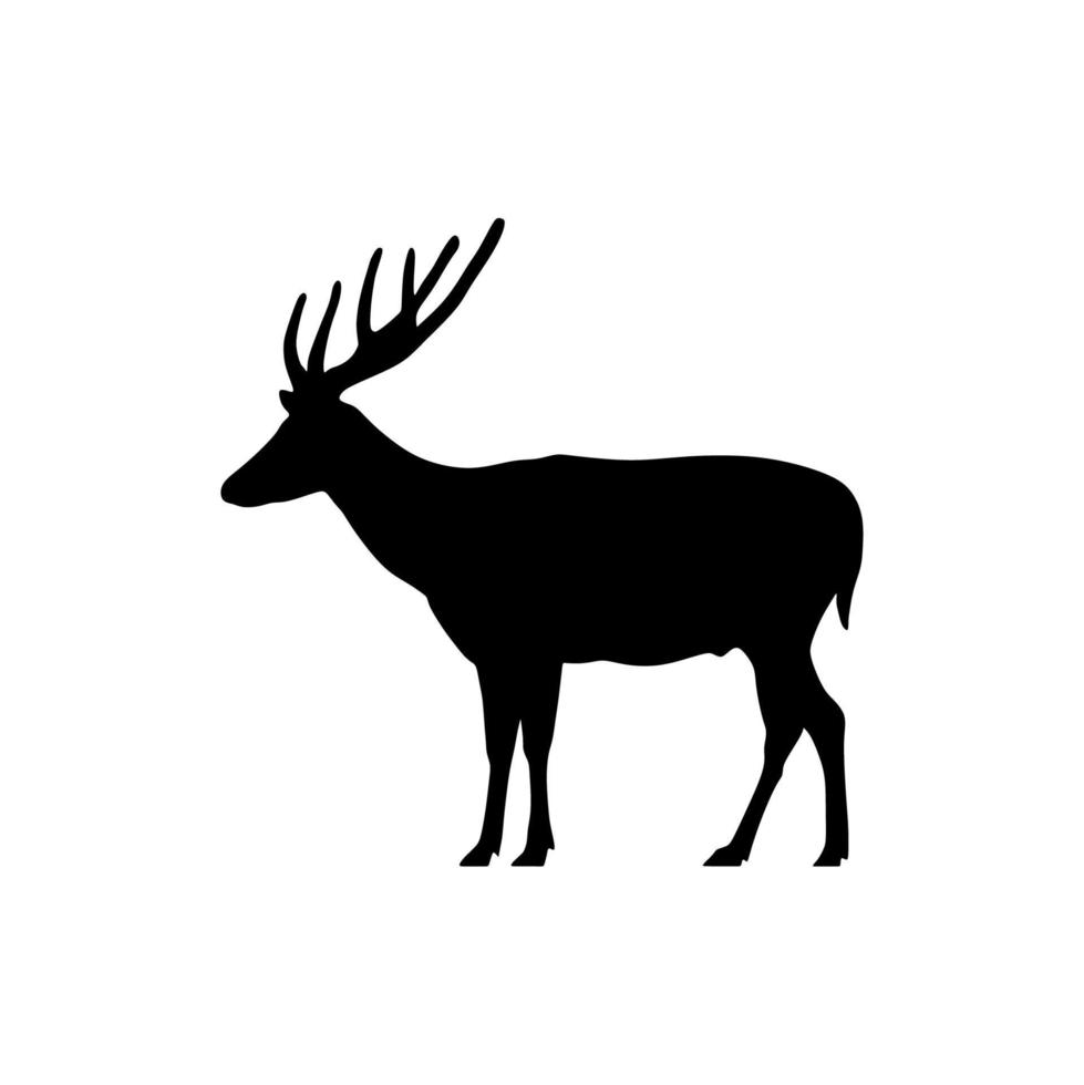 cervo silhouette vettore design illustrazione